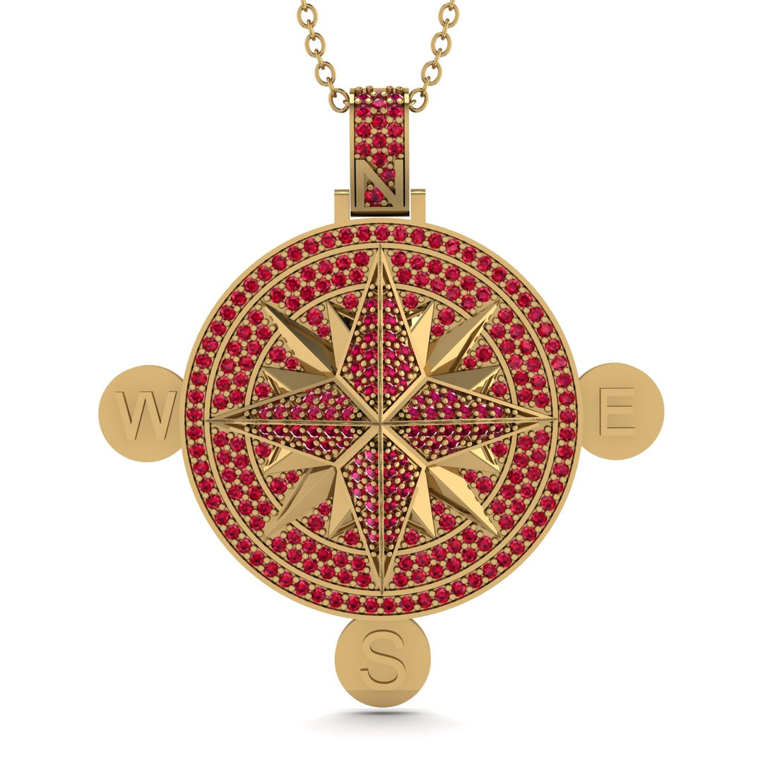 Wind Rose Ruby Pendant - Gregory No. 10