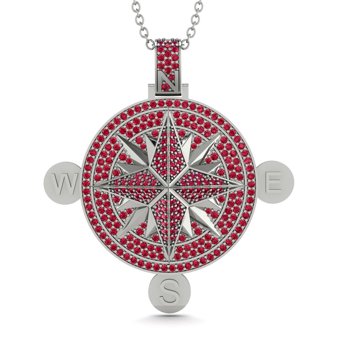 Wind Rose Ruby Pendant - Gregory No. 12